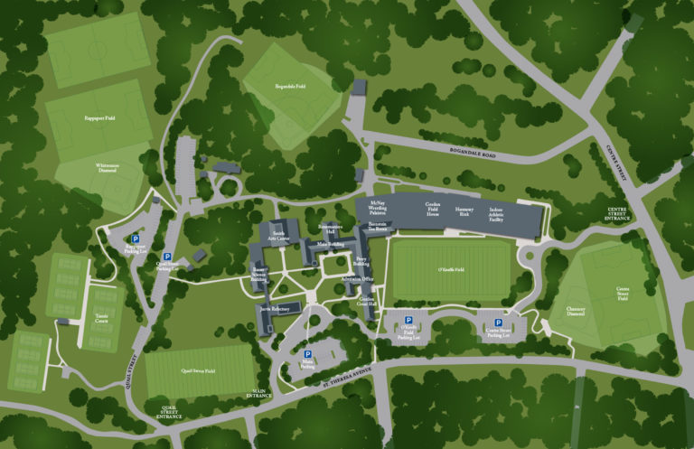 Map of Athletic Fields - The Roxbury Latin School